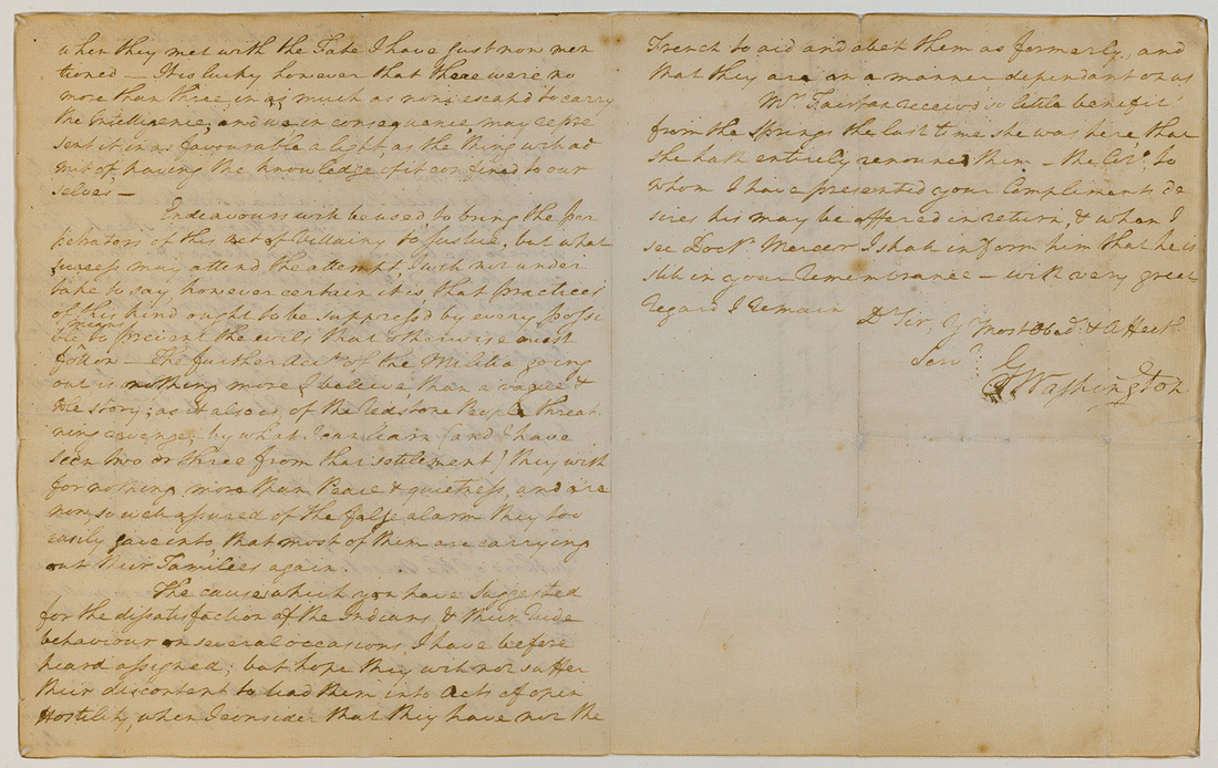 Letter from George Washington to John Armstrong, Aug. 24, 1769; Dolph Briscoe Center for American History (page 2)