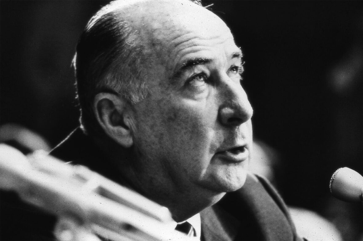 Attorney General John Mitchell served nineteen months in prison for his role in the Watergate scandal. 1973.