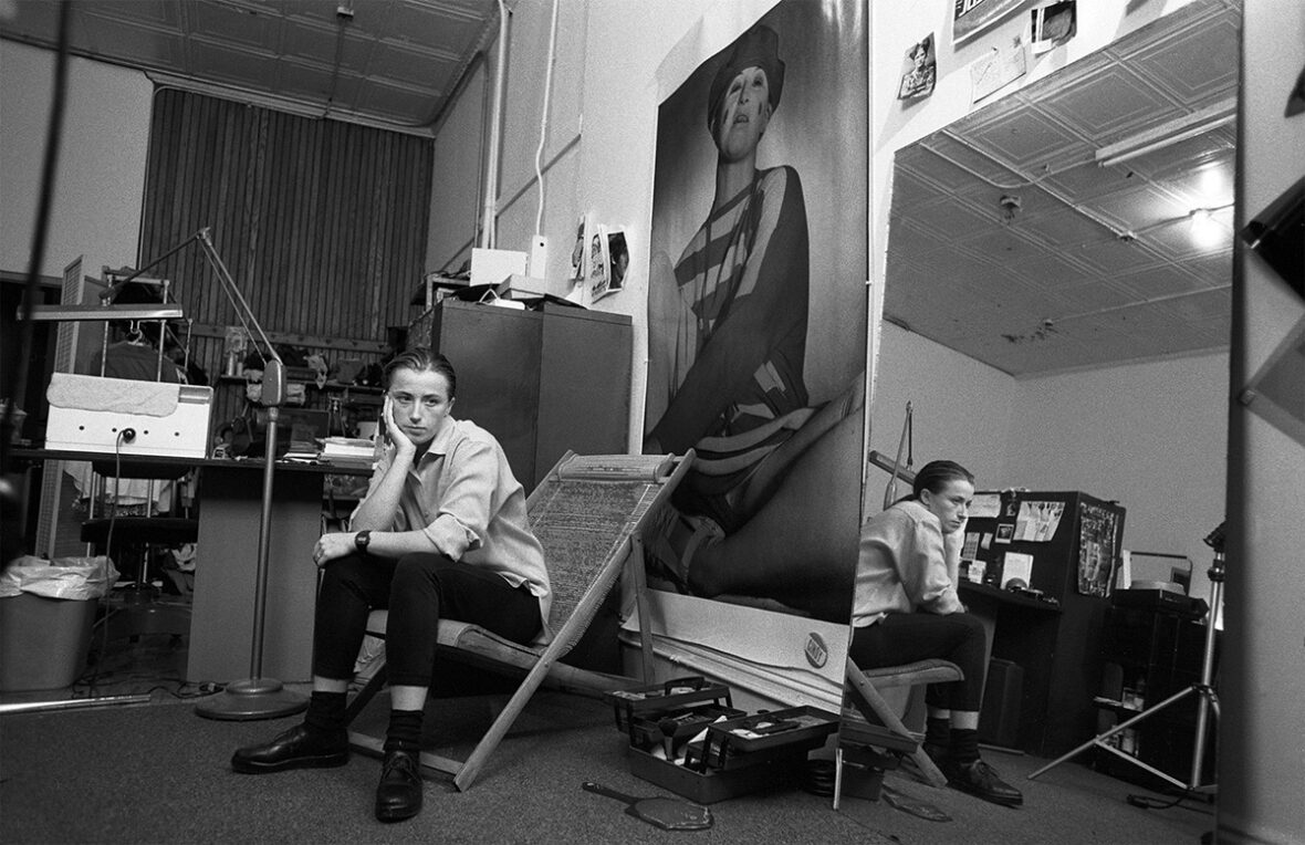 Photographer Cindy Sherman in her SoHo Studio, 1987.