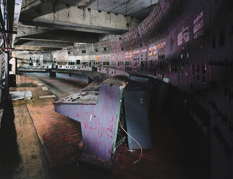 Control Room, Reactor 4, Chernobyl, 2001