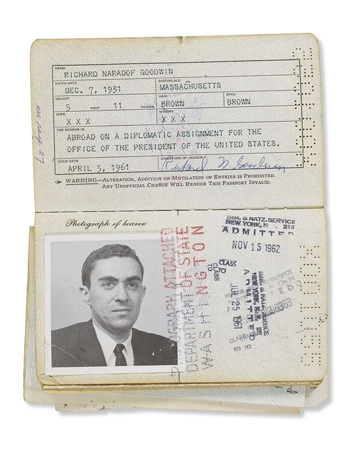 Richard N. Goodwin diplomatic passport, 1961.