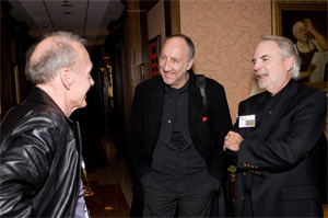 Tom Wright (left), rock legend Pete Townshend (center), and Dr. Don Carleton
