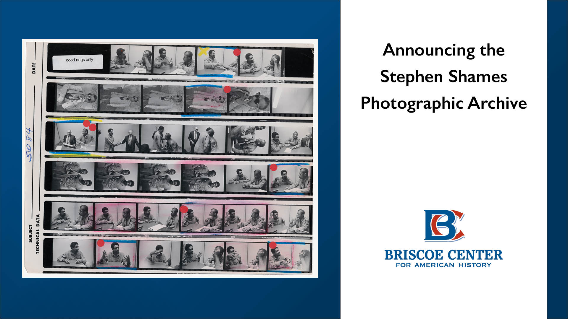 Announcing the Stephen Shames Photographic Archive