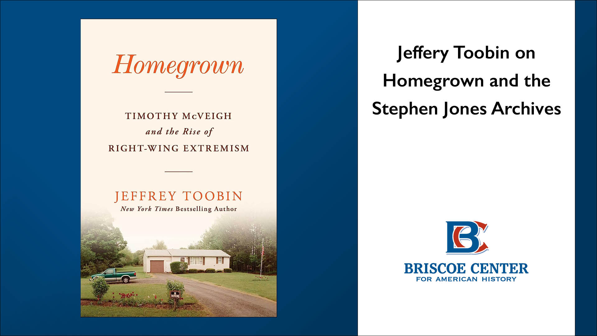 Jeffery Toobin on Homegrown and the Stephen Jones Archives